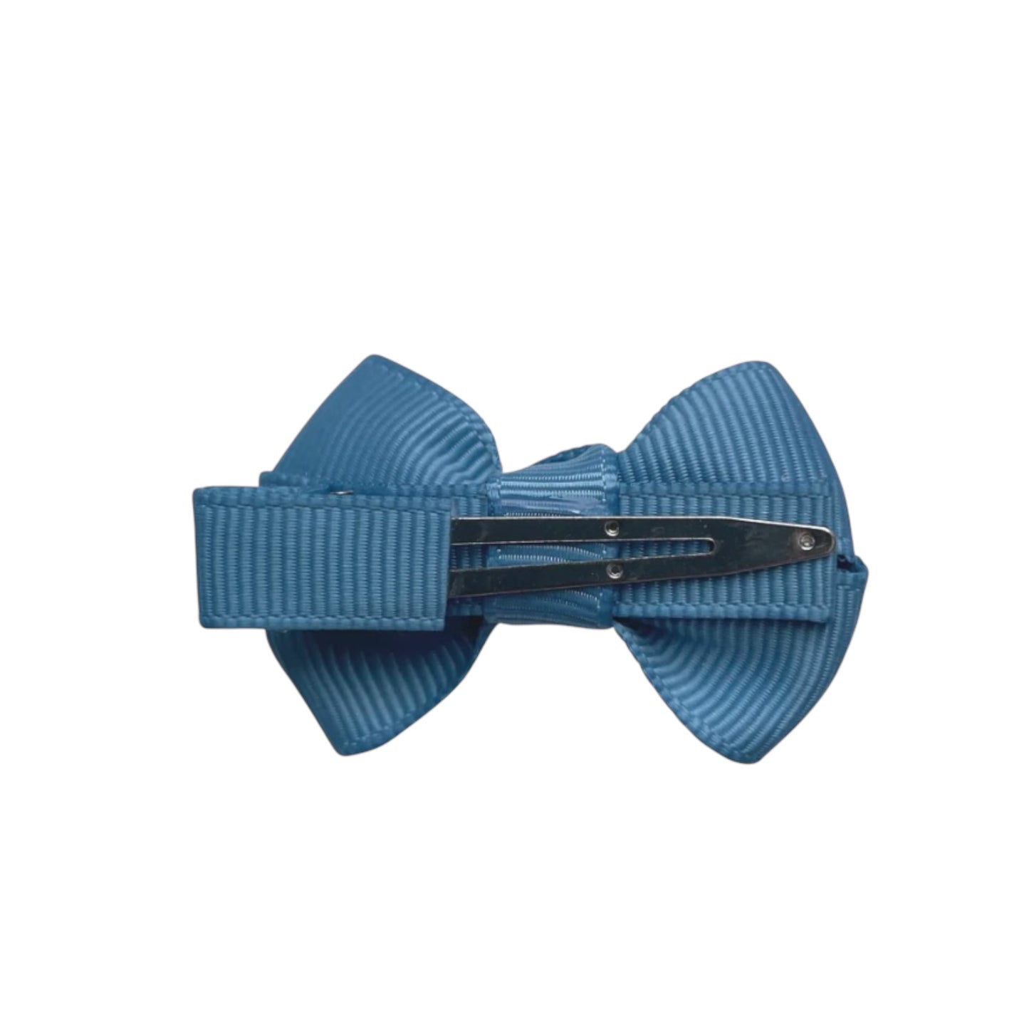 Haarschleife mit Clip in Taubenblau