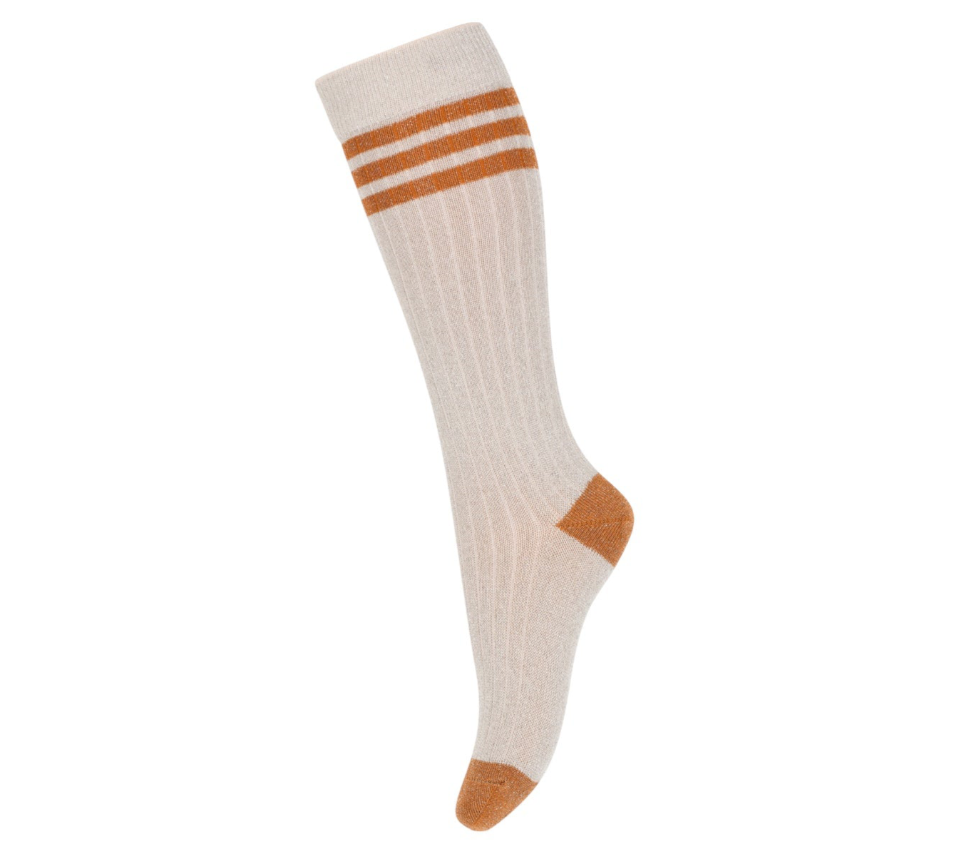 Glitzer Kniestrümpfe von mpKids Gr. 22-36, Farbe: silver