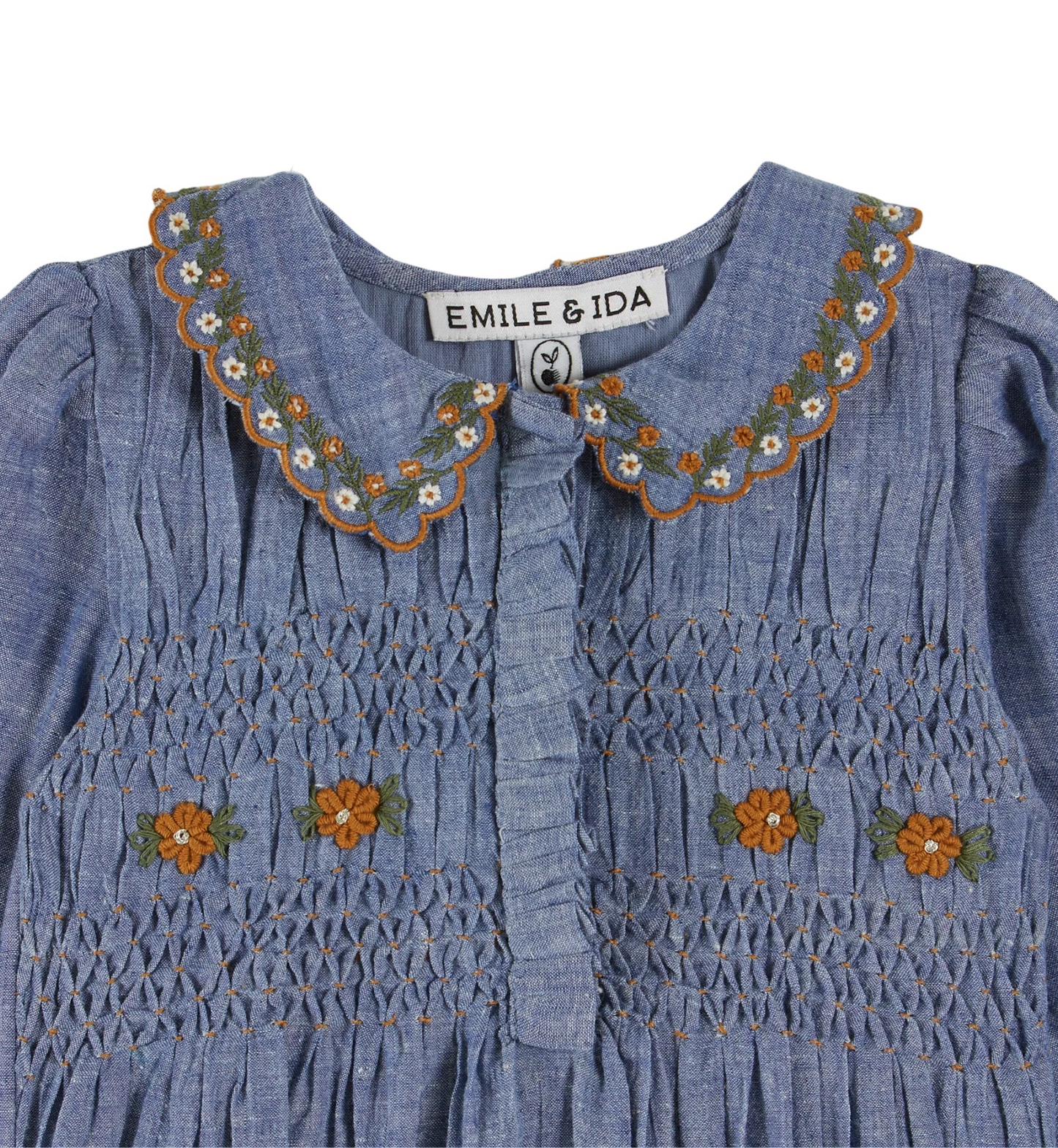 Romper von Emile et Ida, Gr. 3-12 Monate, Farbe: chambray