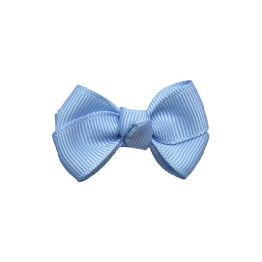 Haarschleife mit Clip in hellblau