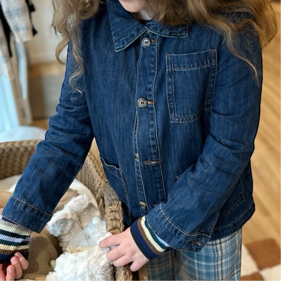 Jeansjacke von Longlivethequeen, Gr. 4-12 Jahre, Farbe: denim