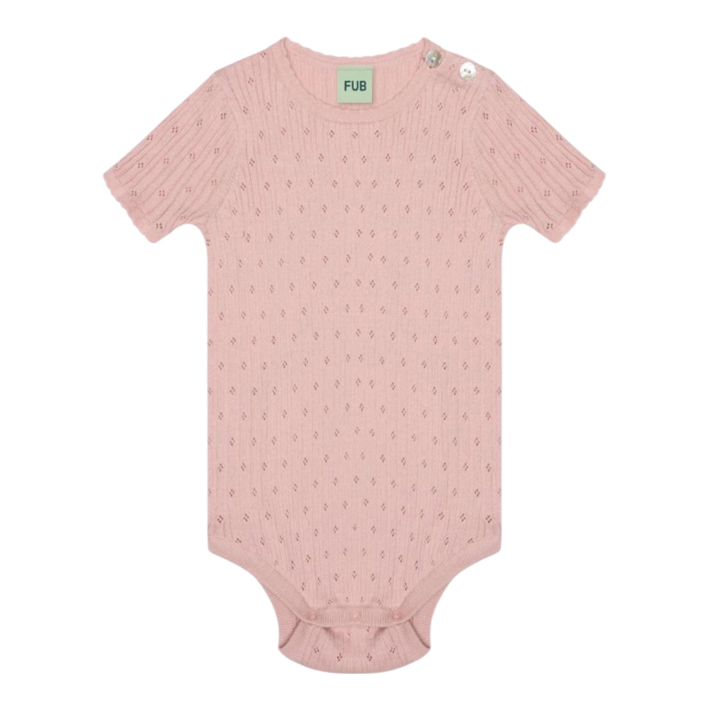 Baby Pointelle Body von Fub, Gr. 56-92, Farbe: pale rose