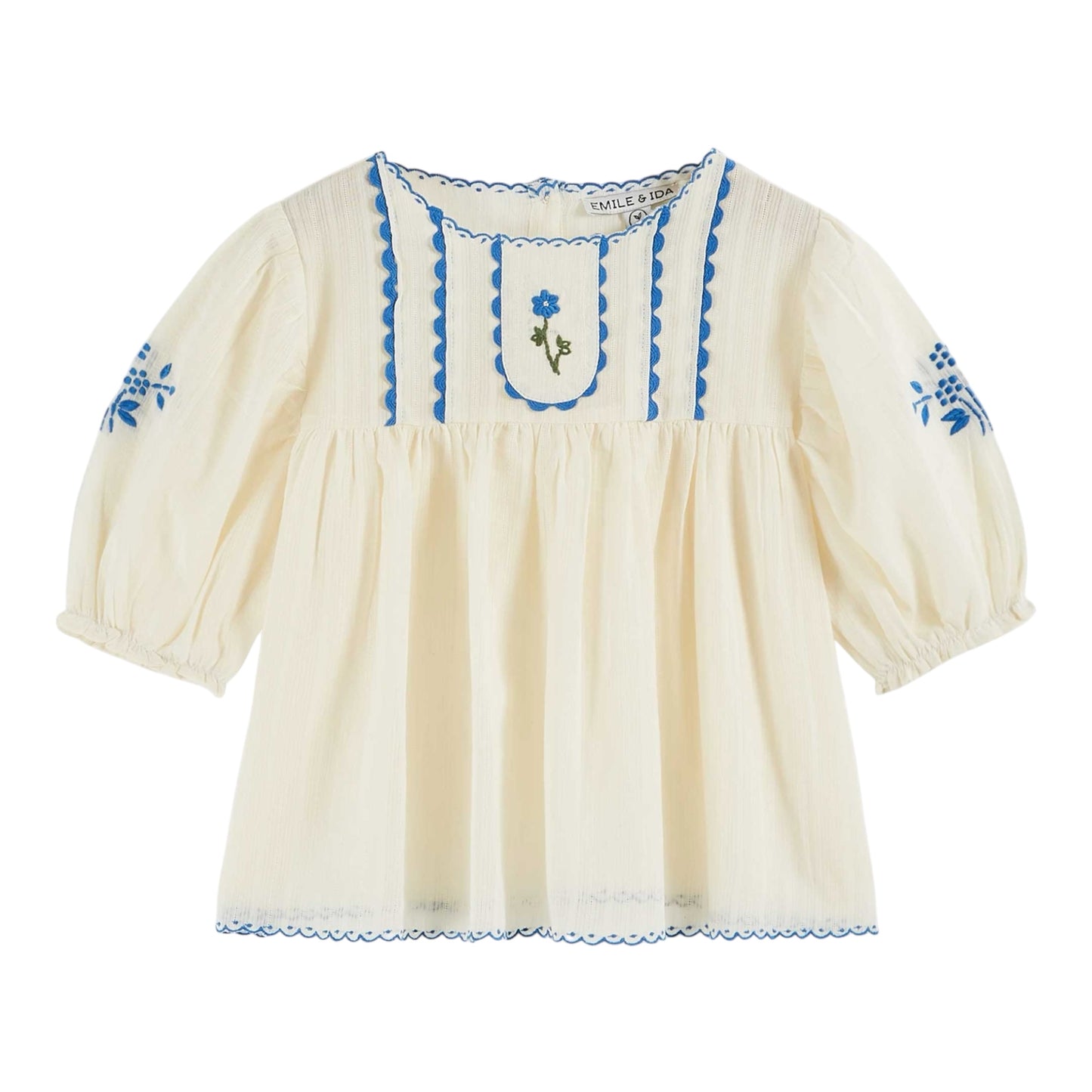 Bluse von Emile et Ida, Gr. 3-6 Jahre, Farbe: ecru