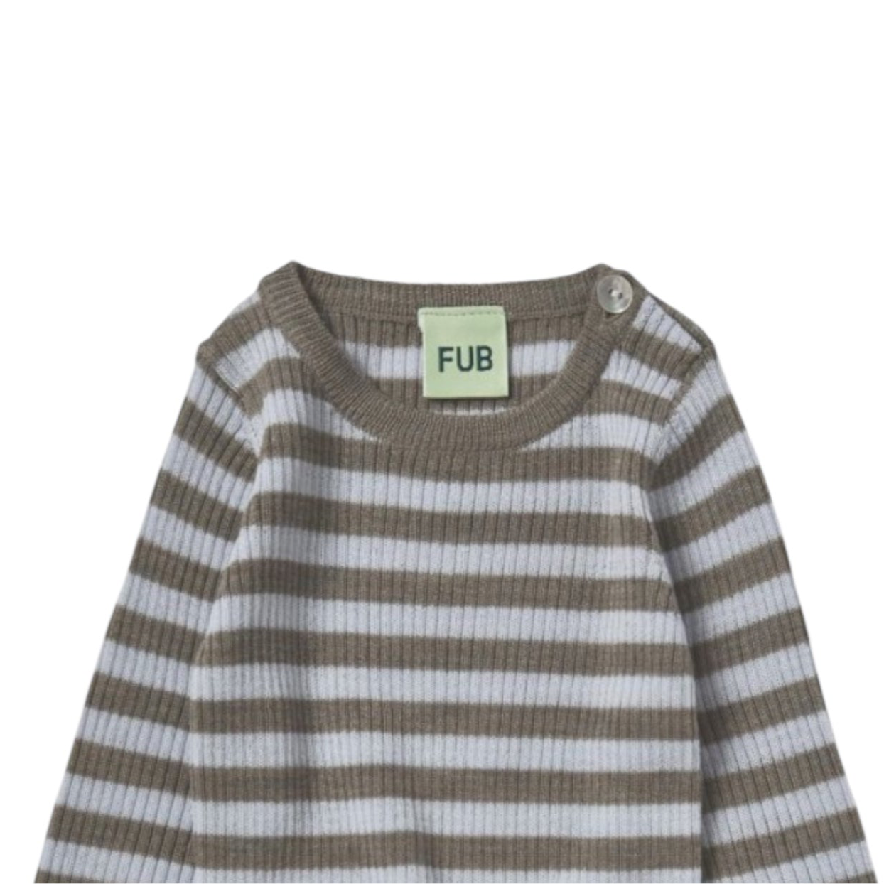 Ripp Shirt aus Merinowolle von Fub, 56-90, Farbe: hazel melange/ ice