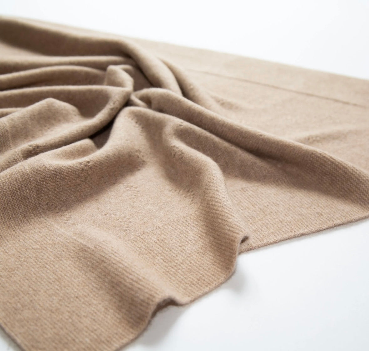 Babydecke Lee aus Kaschmir von Papa Lobster, Farbe: beige mélange