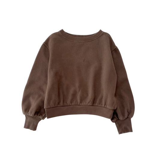 Sweatshirt von Longlivethequeen, Gr. 6-12 Jahre, Farbe: brown