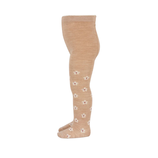 Wollstrumpfhose Marie von MpKids, Gr. 60-90, Farbe: kamel melange
