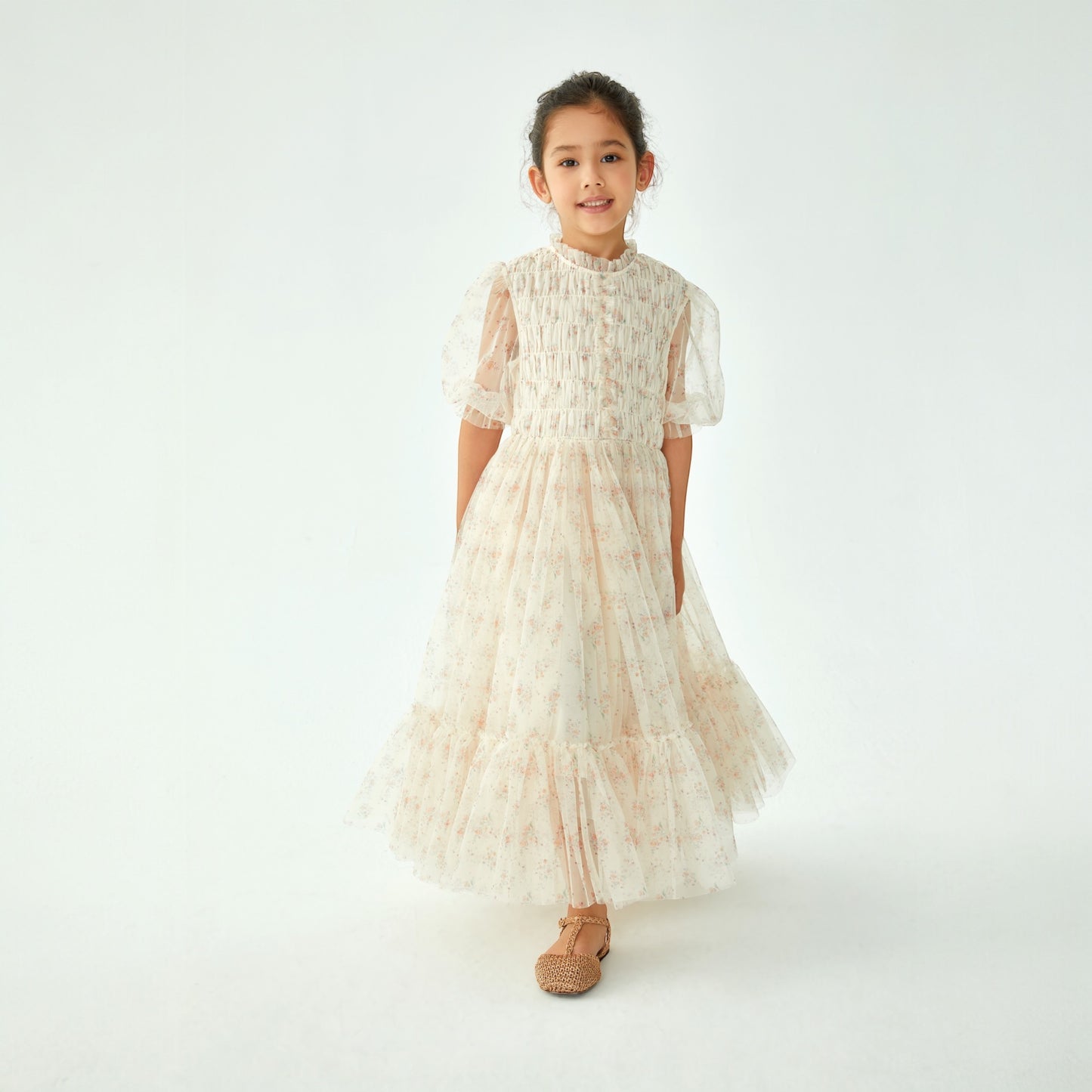 Kleid Valentina von C‘era una volta, Gr. 4-8 Jahre, Farbe: cream flower