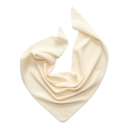 Dreieckstuch „Kim“ von Papa Lobster, 0-12 Monate aus 100% Kaschmir, Farbe: off white