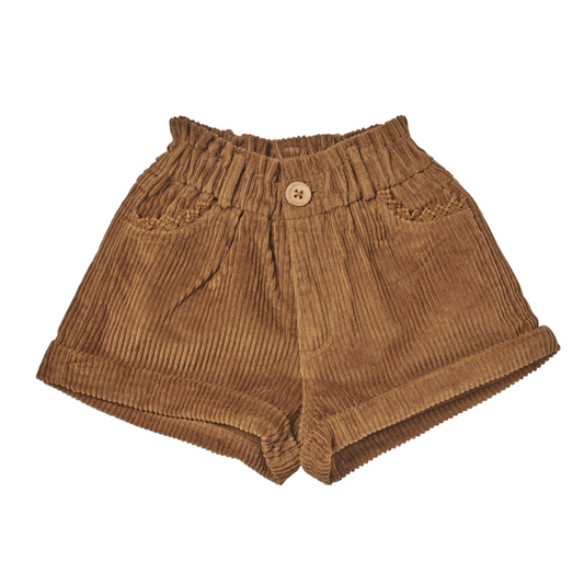Shorts aus Cord von Bonheur du jour Paris, Gr. 2-10 Jahre, Farbe: cognac