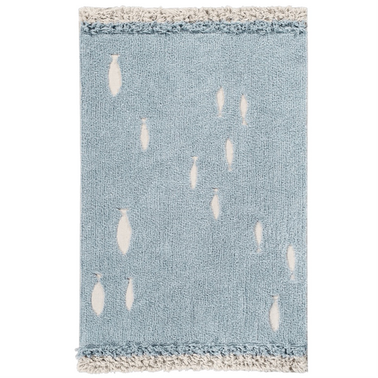 Waschbarer Ocean Ufer Waschbarer Teppich von Lorena Canals