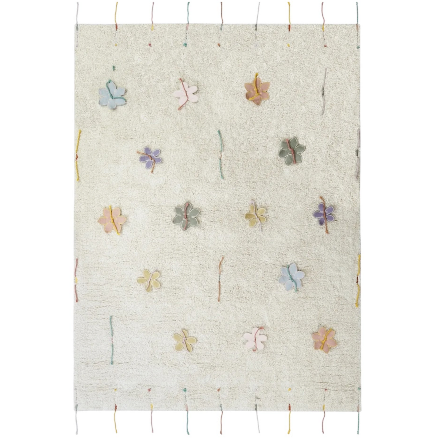 Waschbarer Teppich „Wilde Blumen“ von Lorena Canals