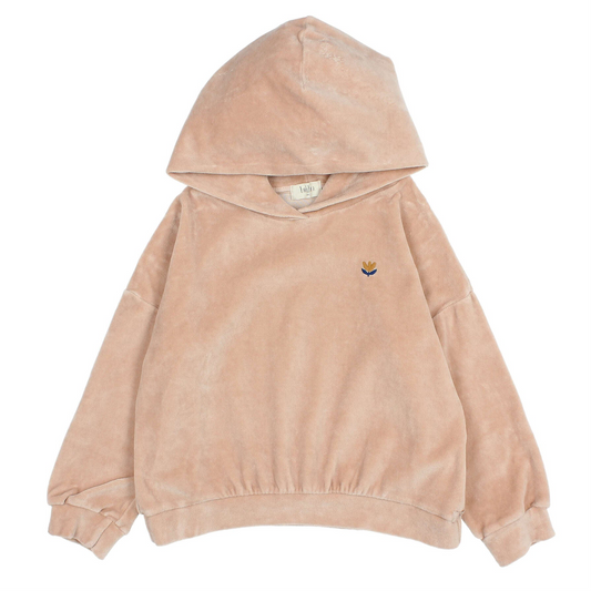 Sweatshirt aus Samt von Búho, Gr. 3-6 Jahre, Farbe: rose