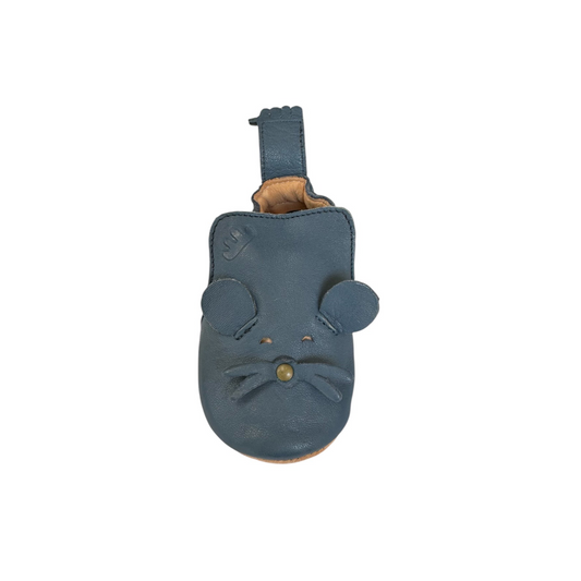 Krabbelschuhe Maus von Easy Peasy, Gr. 18-24, Farbe: blue