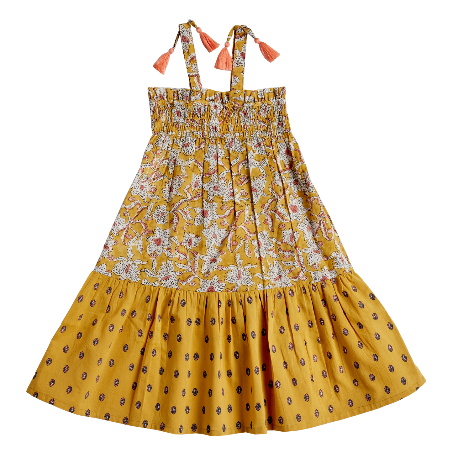 Midi-Kleid von Bonheur du jour Paris, Gr. 4-6 Jahre, Farbe: curcuma