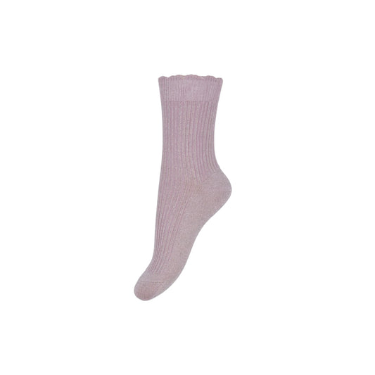 Glitzersocken von mpKids, Gr. 22-39, Farbe: mauve