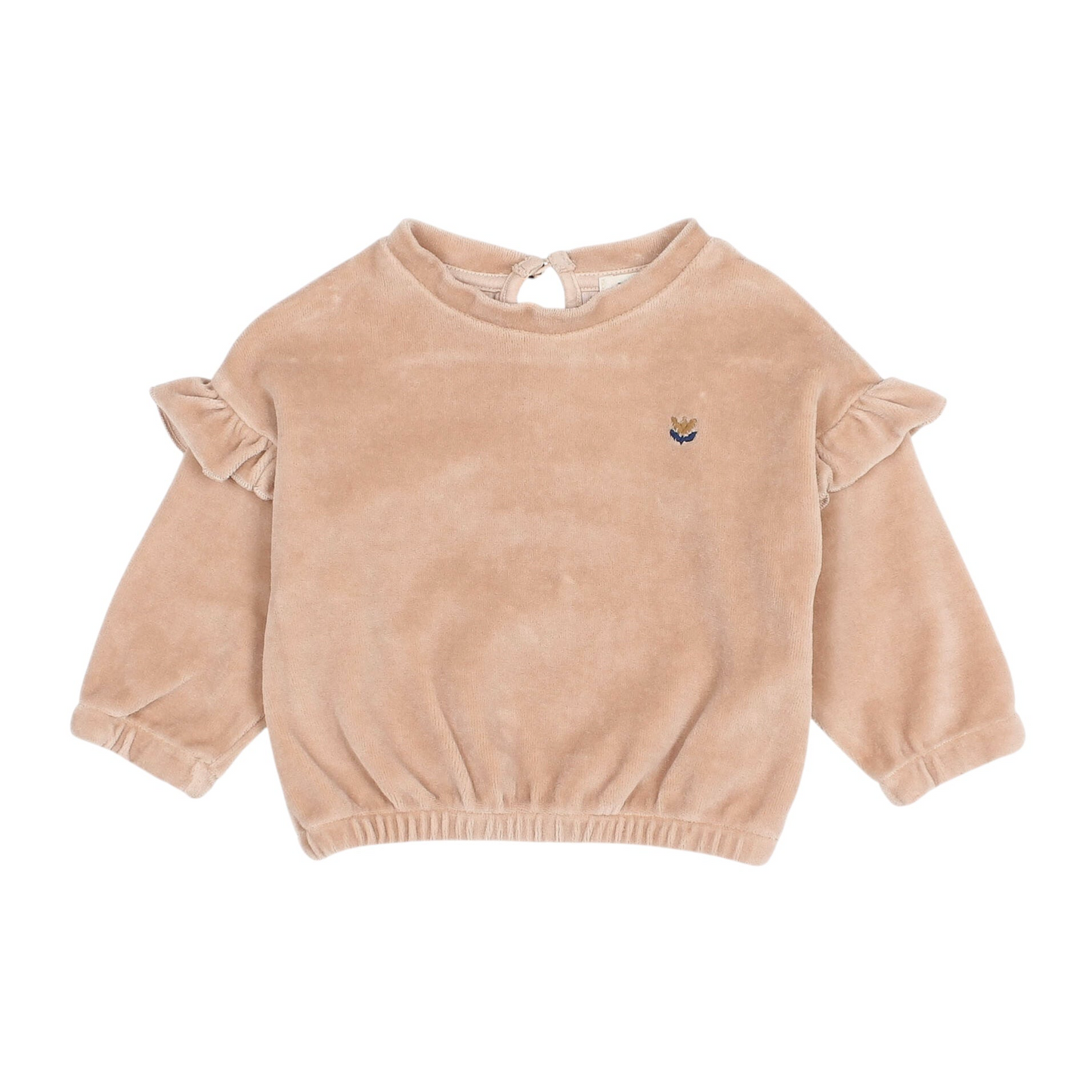 Samt Sweatshirt von Búho, Gr. 3-24 Monate, Farbe: rose