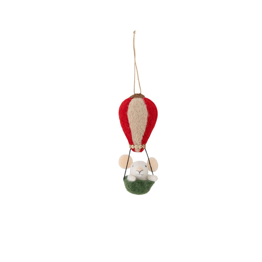 Gefilzter Mäuschen in Heißluftballon von Bloomingville