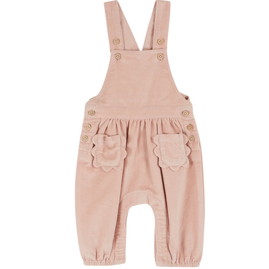 Latzhose aus Cord von Emile et Ida, Gr. 6-24 Monate, Farbe: piony