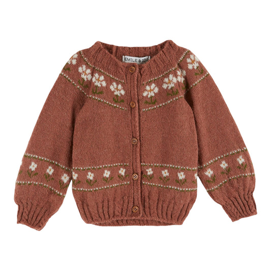 Cardigan von Emile et Ida, Gr. 6-24 Monate, Farbe: violine