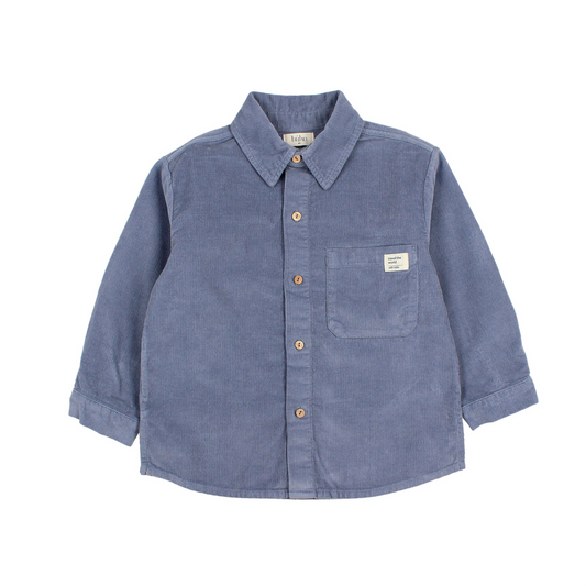 Hemd aus Microcord von Búho, Gr. 3-6 Jahre, Farbe: artic blue