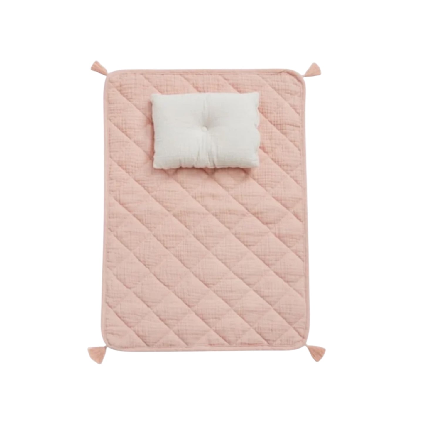Puppen-Bettwäsche-Set passend zum Puppenwagen von Olliella, Farbe: rose