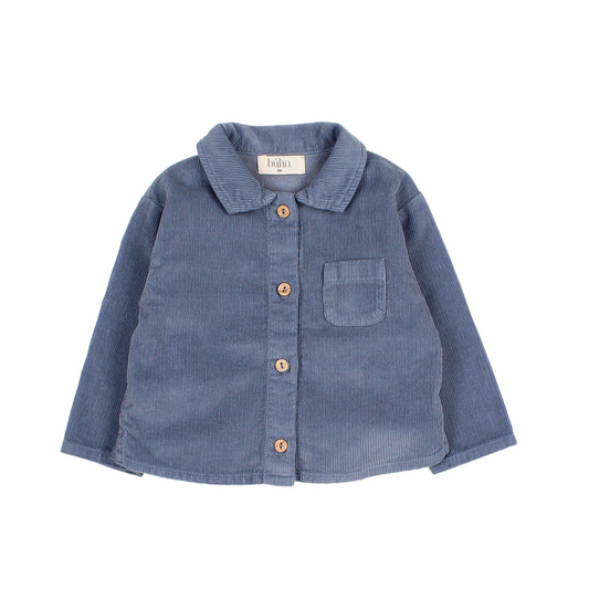 Hemd aus Mikrocord von Búho, Gr. 6-24 Monate, Farbe: artic blue