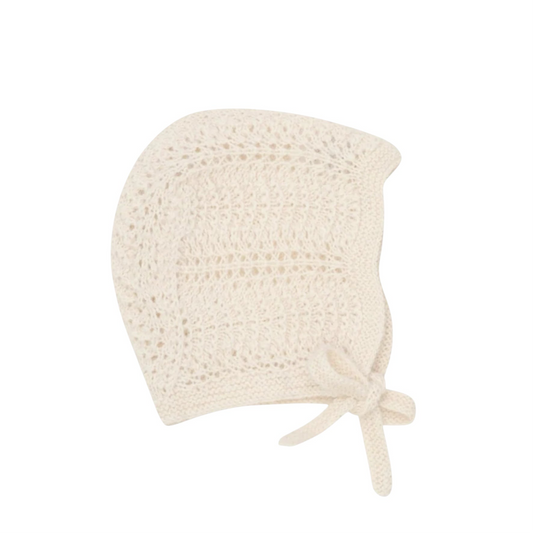 Babymütze aus Alpaca von Huttelihut, Gr. 50-68, Farbe: ecru