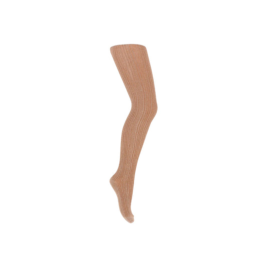 Glitzerstrumpfhose von mpKids, Gr. 90-140, Farbe: ahornzucker