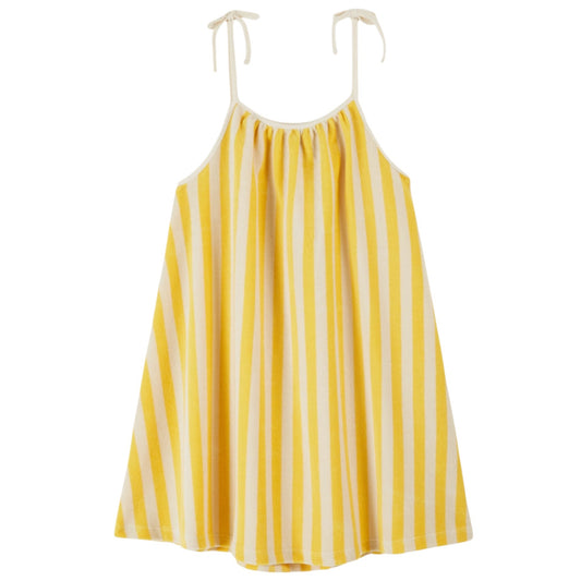 Gestreiftes Frottee-Kleid von Emile et Ida, Gr. 3-8 Jahre, Farbe: rayure mimosa