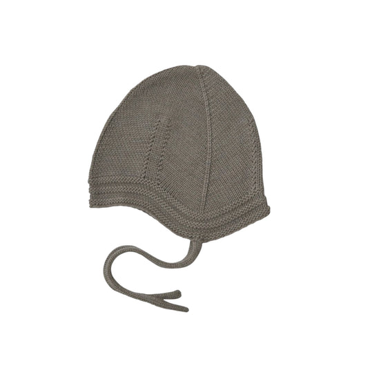 Babymütze aus Merinowolle von Fub, Gr. 56-74, Farbe: beige melange