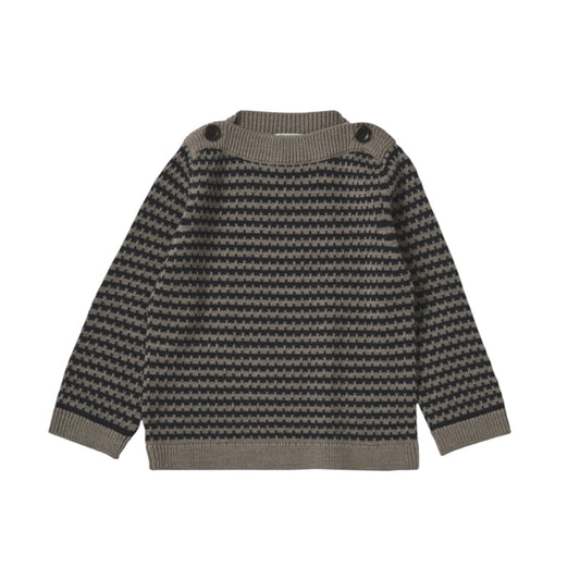 Pullover aus Merinowolle von Fub, Gr. 62-92, Farbe: hazel melange/ dark navy