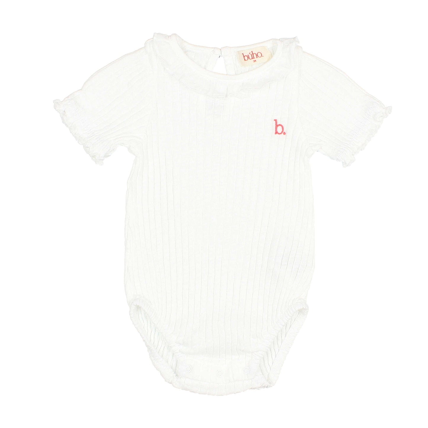 Rib Bodysuit von Búho, Gr. 3-24 Monate, Farbe: white