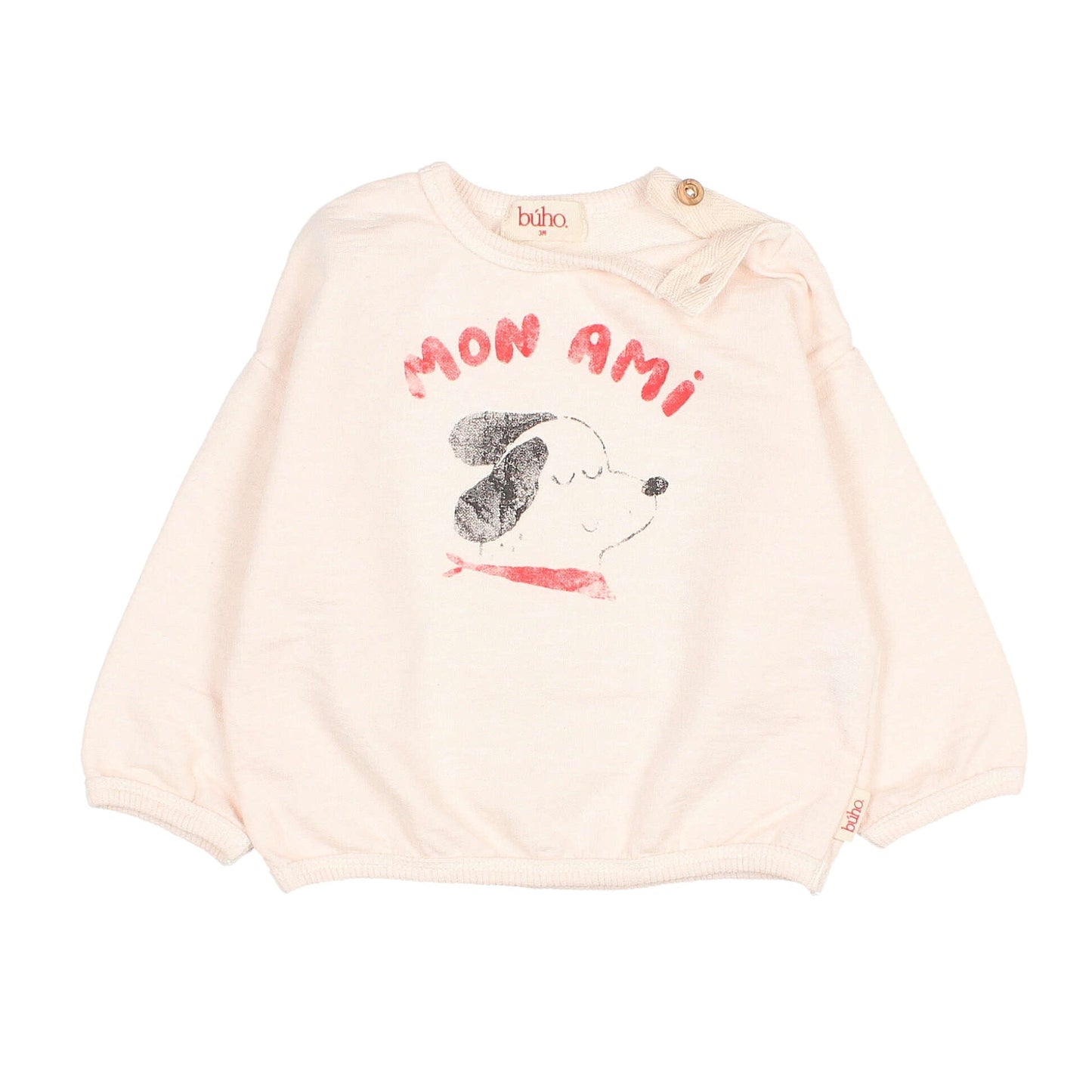 Mon Ami Sweatshirt von Búho, Gr. 3-24 Monate, Farbe: cream pink