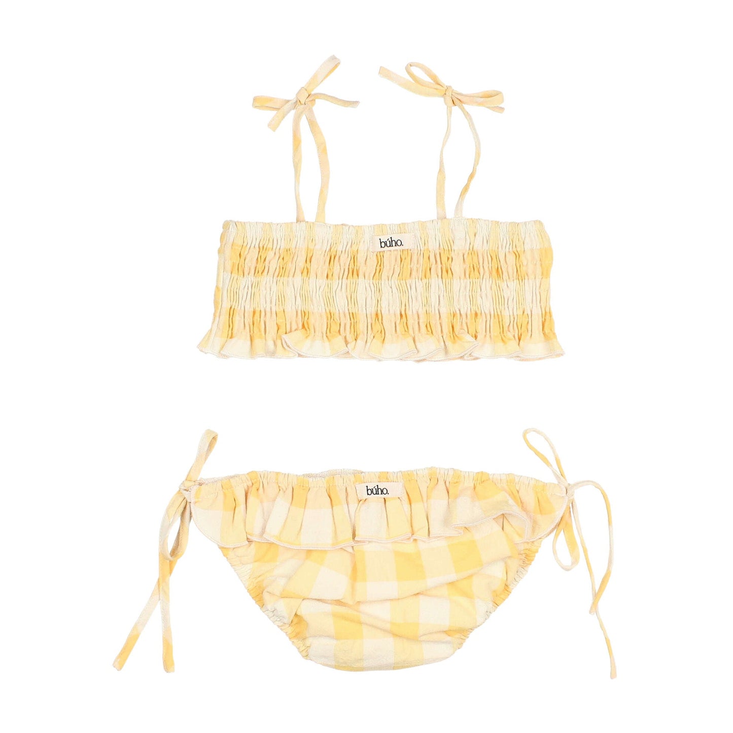 Bikini mit Karomuster von Búho, Gr. 3-8 Jahre, Farbe: sun