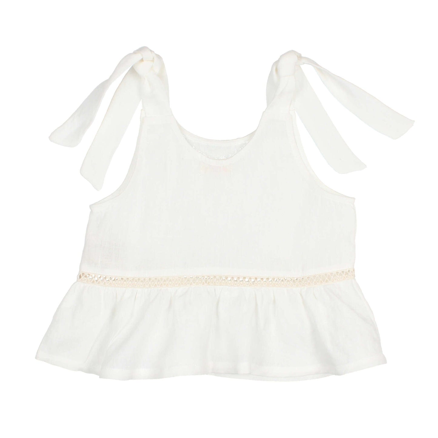 Top aus Leinen von Búho, Gr. 3-8 Jahre, Farbe: white