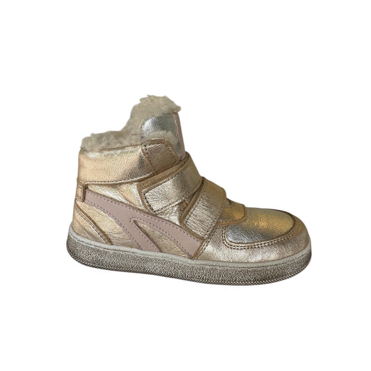 Lammfellstiefel von Clic!, Gr. 26+30, Farbe: silber/rosa/hellgold