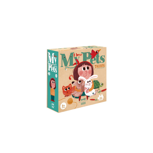 Ich liebe meine Haustiere Puzzle von Londji 3+