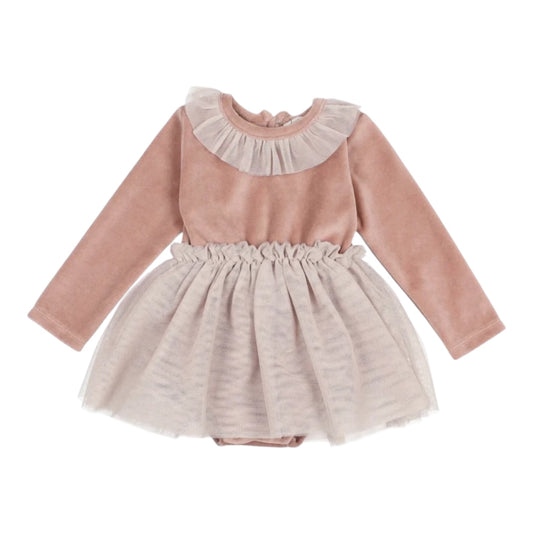 Kombi-Ballet-Kleid von Búho, Ge. 3-24 Monate, Farbe: rose