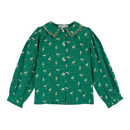 Bluse mit Häschen von Emile et Ida, Gr. 3-6 Jahre