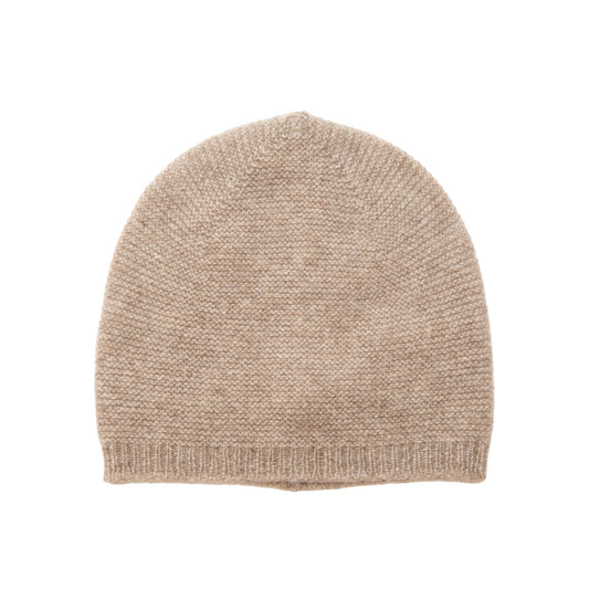 Babymütze Anouk aus 100% Kaschmir von Papa Lobster, Gr. 0-1 Jahr, Farbe: beige melange