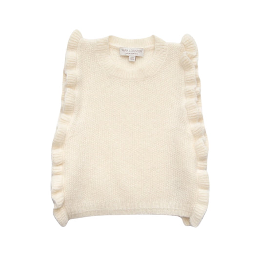 Pullunder aus Kaschmir von Papa Lobster, Gr. 86-176, Farbe: off white