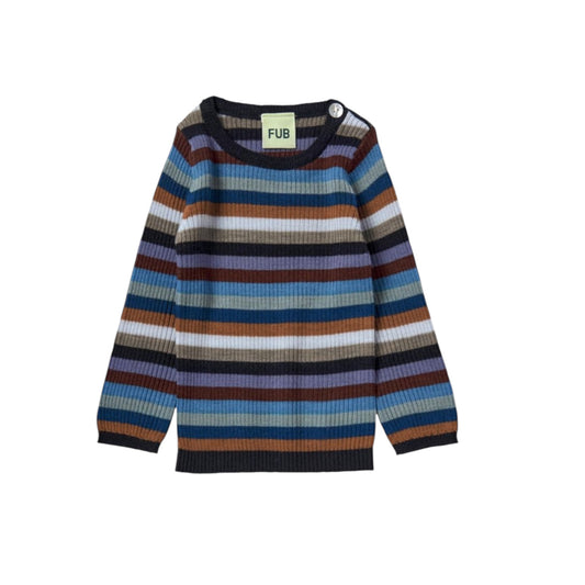 Ripp Shirt aus Merinowolle von Fub, 56-92, Farbe: multi stripe