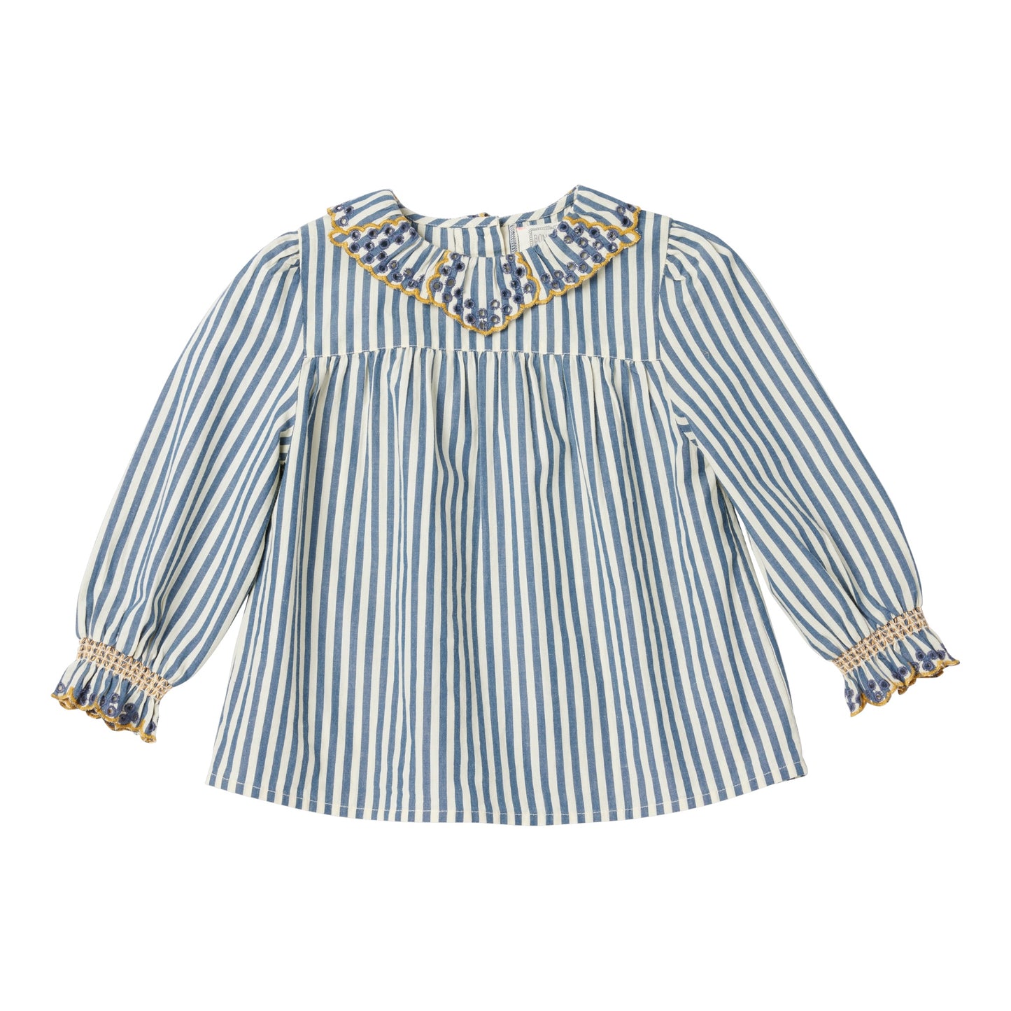 Gestreifte Bluse von Bonheur du jour, Gr. 6-24 Monate, Farbe: raye bleu/ blanc