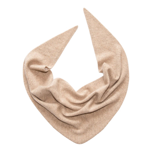 Dreieckstuch „Kim“ von Papa Lobster, 0-12 Monate aus 100% Kaschmir, Farbe: beige melange