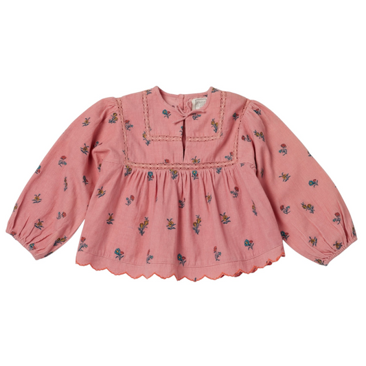 Bluse aus Mikrocord von Bonheur du jour Paris, Gr. 2-6 Jahre, Farbe: rose