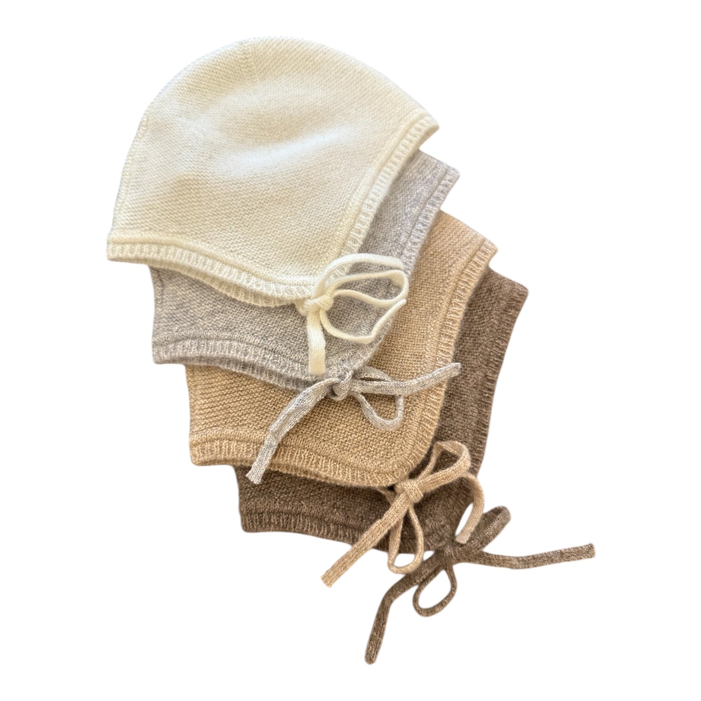Mütze „Jojo“ von Papa Lobster, 0-12 Monate aus 100% Kaschmir, Farbe: beige melange