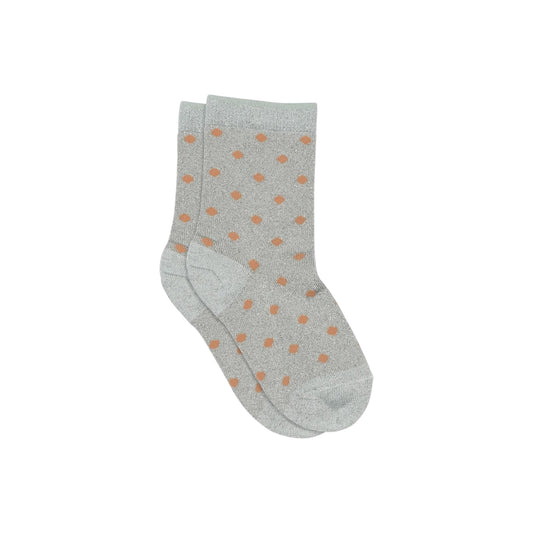 Glitzer Socken mit Pünktlichen von MpKids, Gr. 22-36, Farbe: hellblau