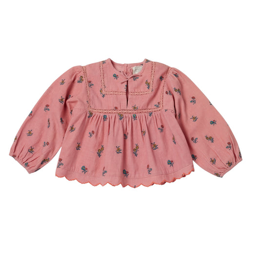 Bluse aus Mikrocord von Bonheur du jour Paris, Gr. 2-6 Jahre, Farbe: rose