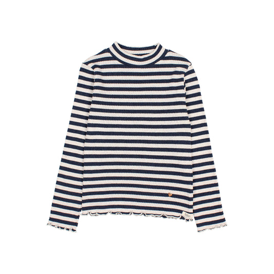 Gestreiftes T-Shirt, Gr. 3-6 Jahre, Farbe: navy